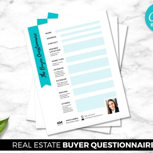 Käufer-Fragebogen, Kunden-Testimonial-Flyer, Makler, digitaler Canva-Download, bearbeitbare Marketing-Vorlage, Makler Rocket