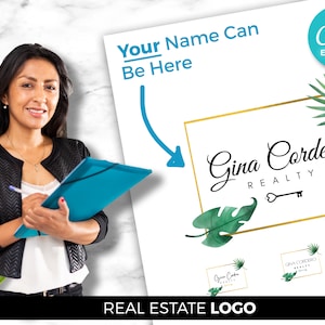 Real Estate Logo, Realtor Logo, House Logo Design, Premade Logo, Real Estate Marketing, Digital Canva Download, Real Estate Branding Kit