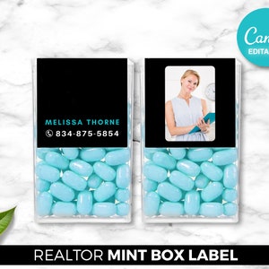 Real Estate Mint Box Label, Mint Box Stickers, Realtor Marketing, Open House, Real Estate Marketing, Digital Download, Real Estate Farming