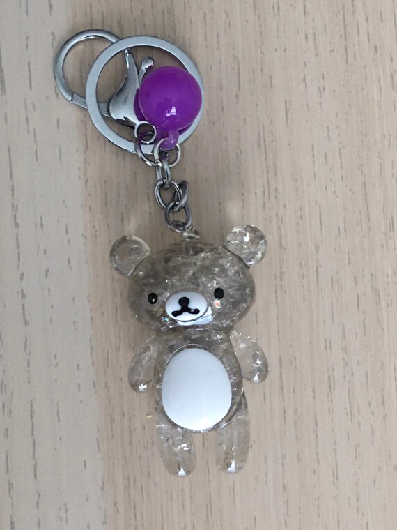 Crystal teddy bear keyring clearance