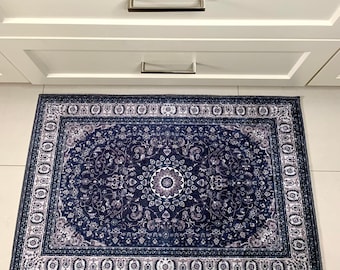 Non Slip Vintage Style Kitchen Mat: Machine Washable
