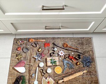 Non Slip Kitchen Mat: Machine Washable, Modern Vintage Style