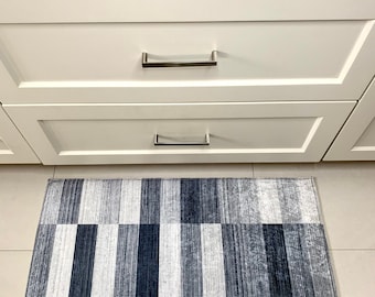Non Slip Kitchen Mat: Modern Abstract Washable Rug