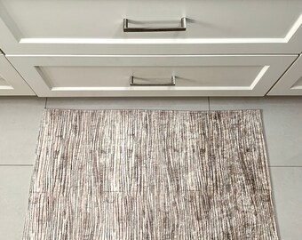 Non Slip Kitchen Mat: Modern Abstract Washable Rug