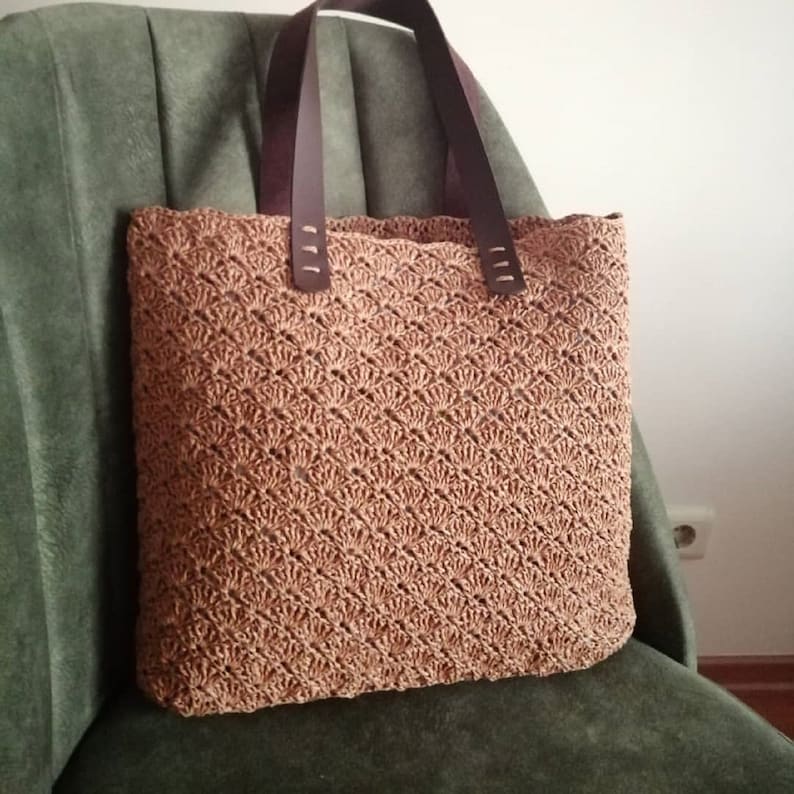 leather cord Knitted Bag Natural Jute Sack Lanyard