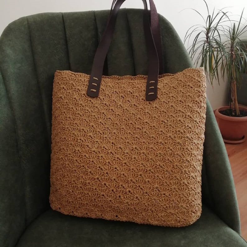 leather cord Knitted Bag Natural Jute Sack Lanyard