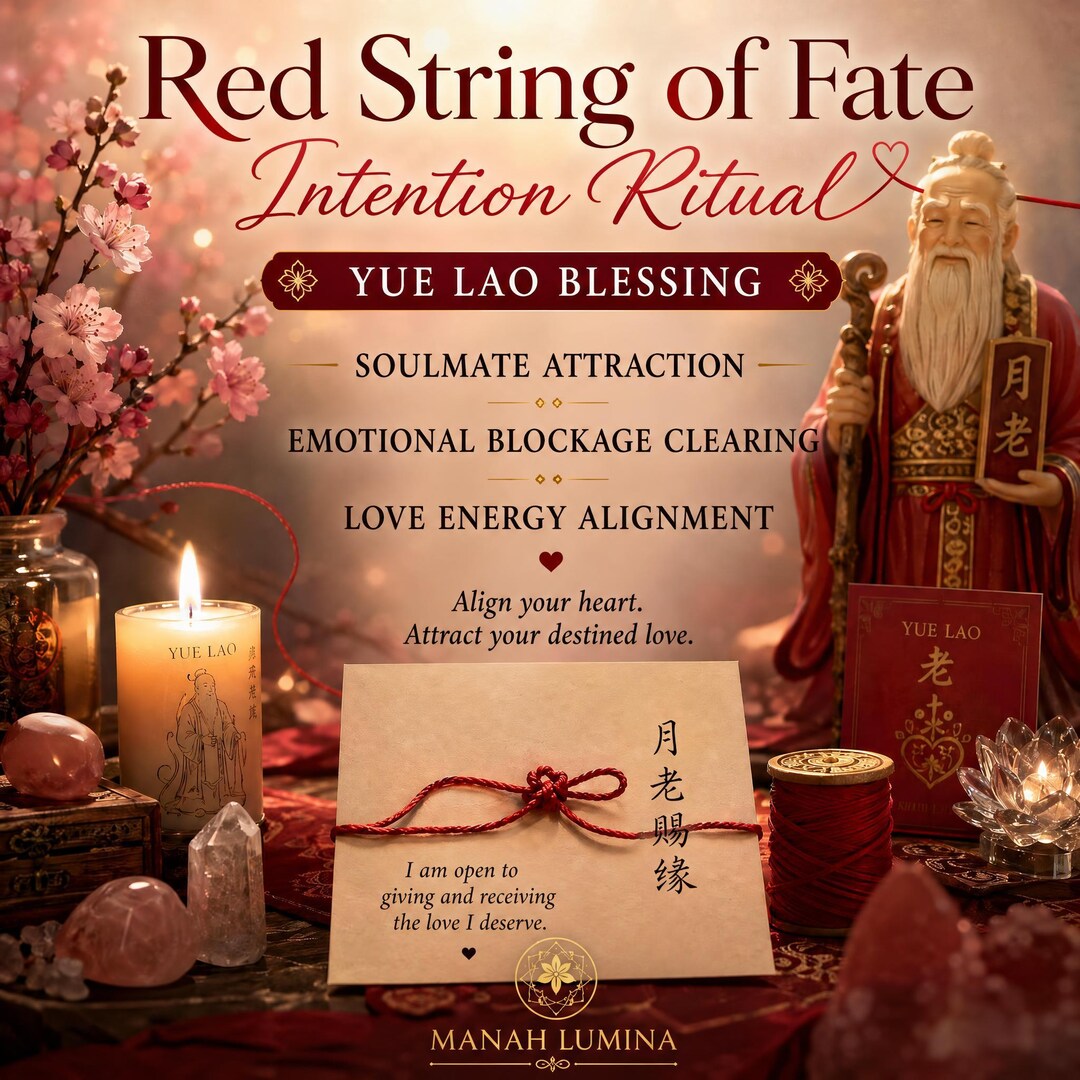 Same Day Red String of Fate Intention Ritual | Yue Lao Blessing ...