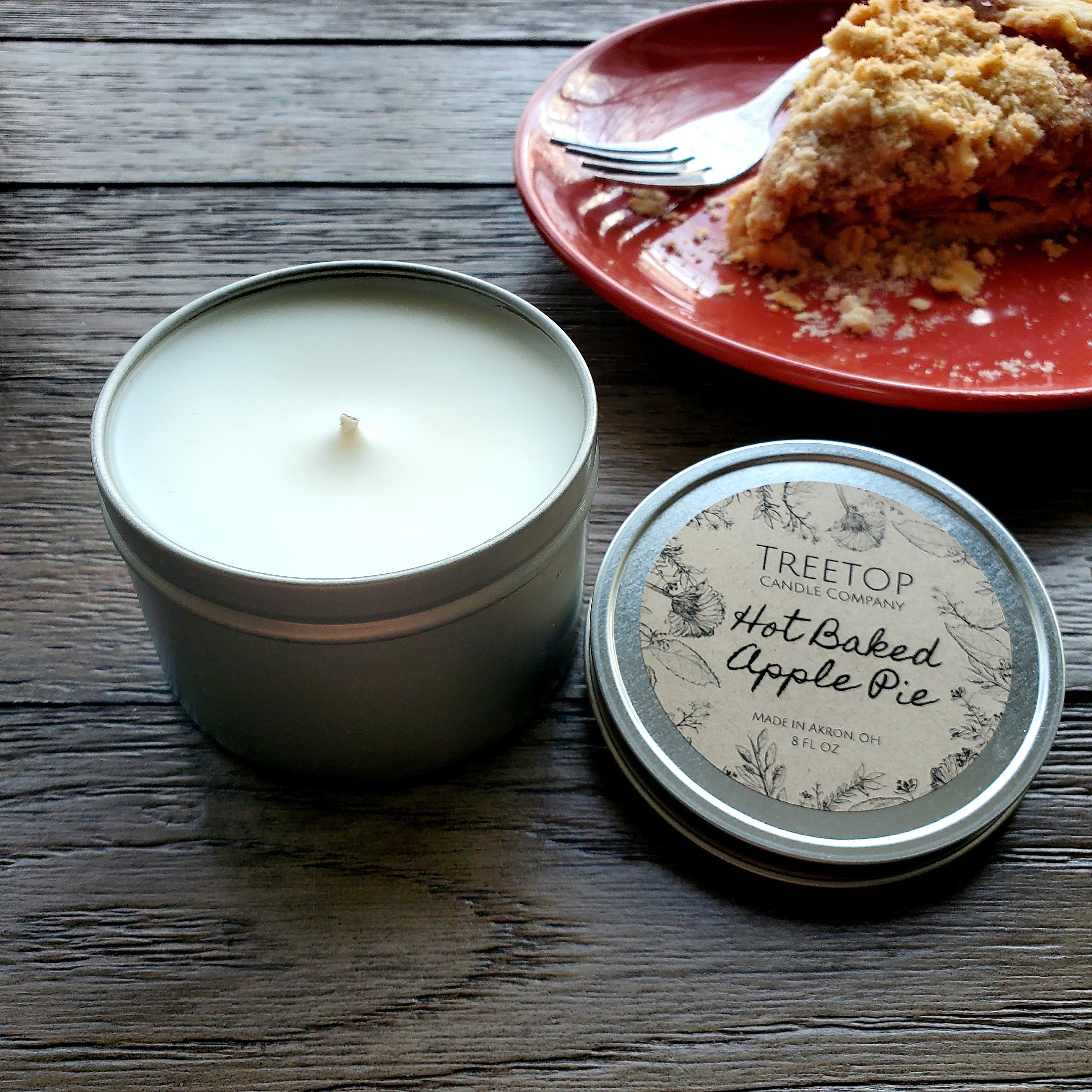 Apple Pie Scented Candle, Winter Scent, Cosy Comforting