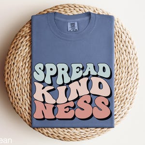 Comfort Colors® verbreitet Freundlichkeit, Lehrer Shirt, Lehrer Wertschätzung Geschenk, Freundlichkeit Shirt, positives T-Shirt für Lehrer, süßes Lehrer Shirt