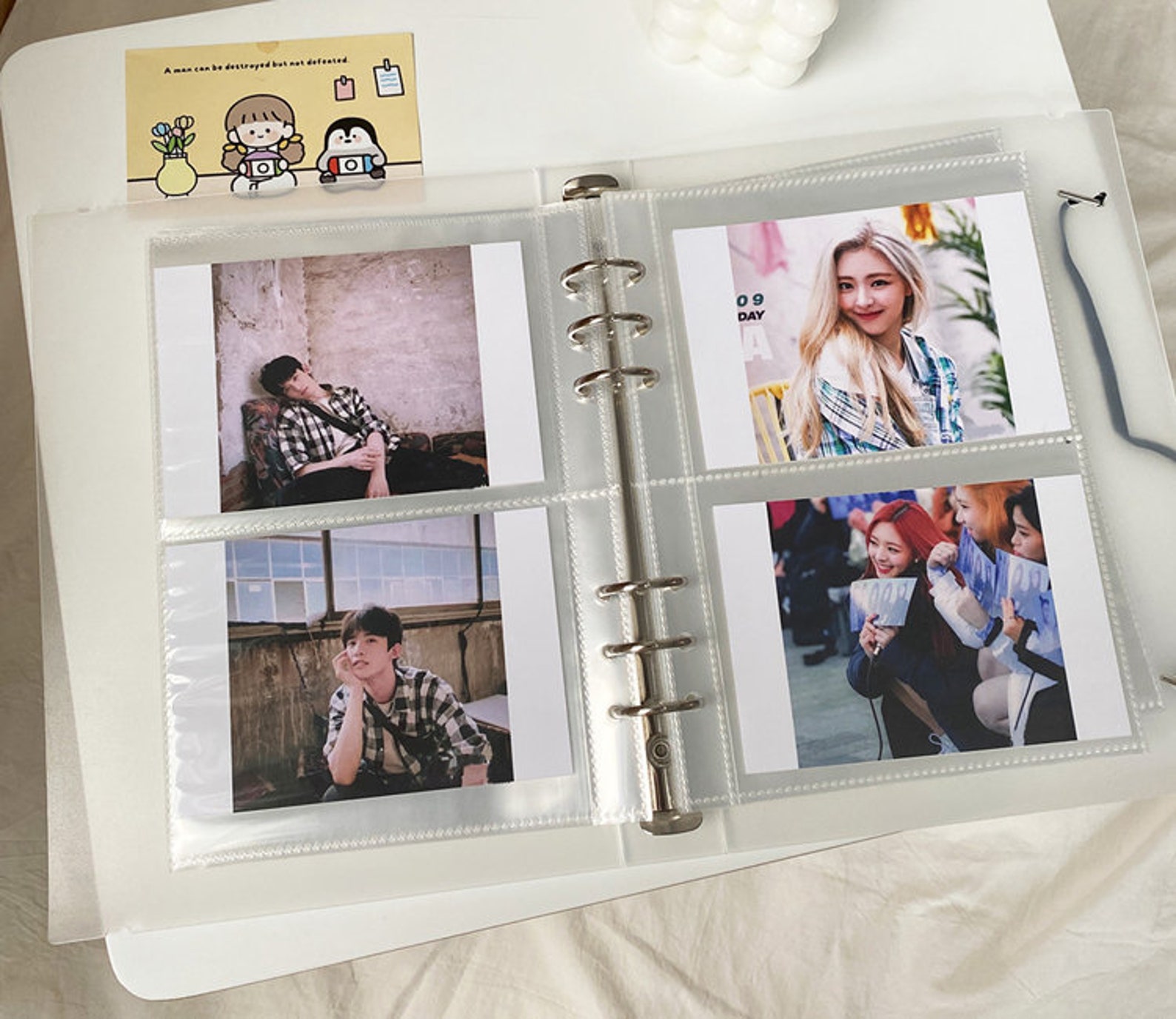 A5 Kpop Photocard Binder 6 Ring Refill Sheets 25 Sheets Etsy