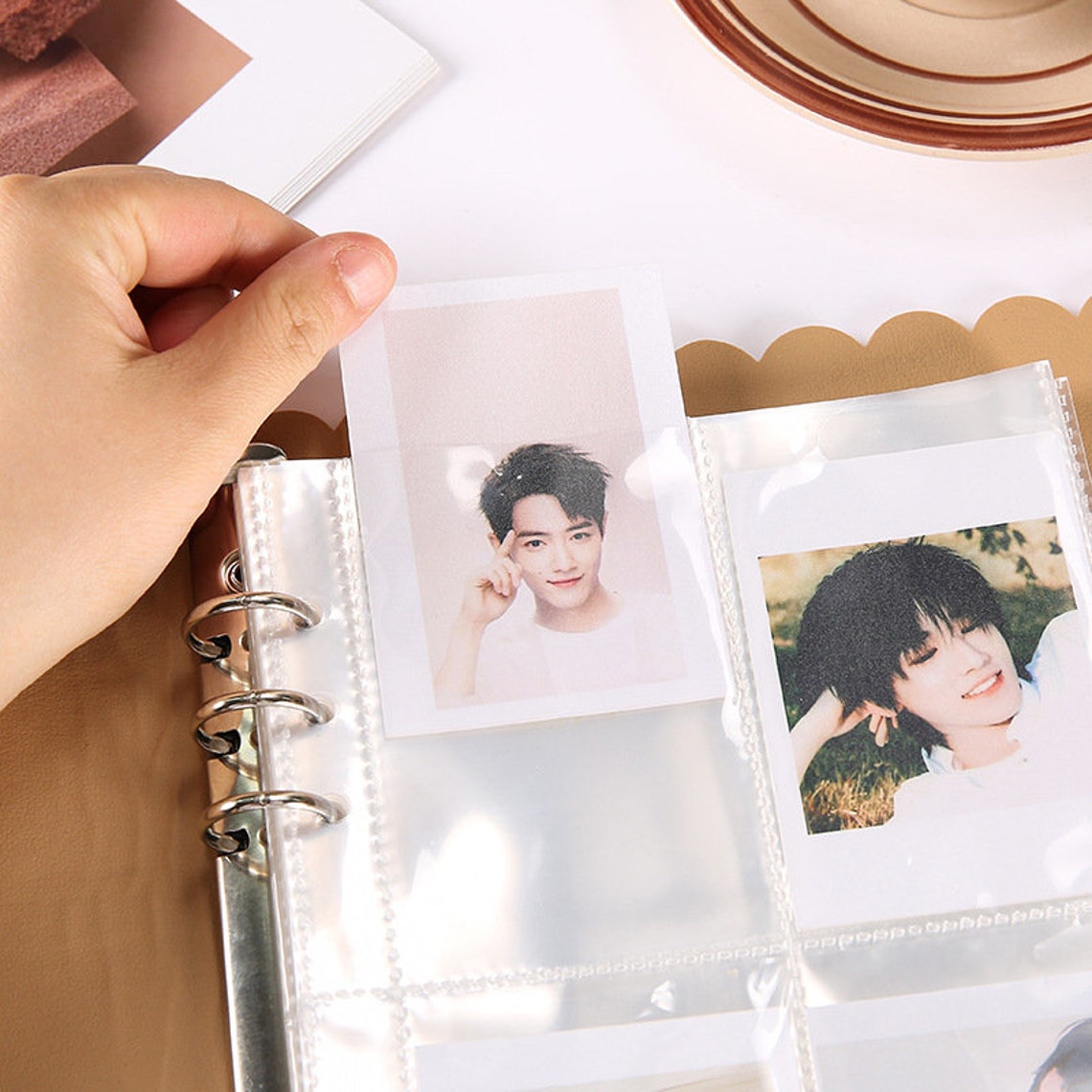 A5 Kpop Photocard Binder A5 Cookie Leather Style PC Binder Etsy