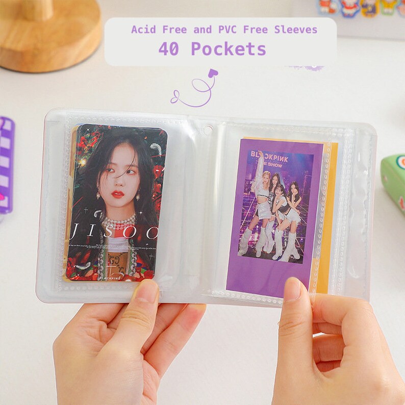 Mini Kpop Photocard Binder Hollow Flower Style Collect Book Etsy