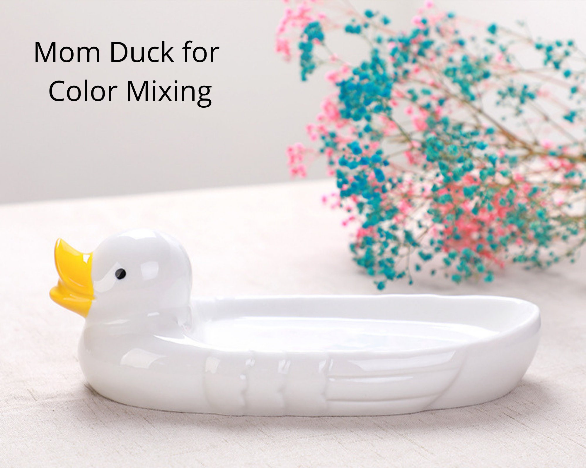 Ceramic Duck Family Set 1 Mom Duck 5 Baby Ducks Palette Etsy