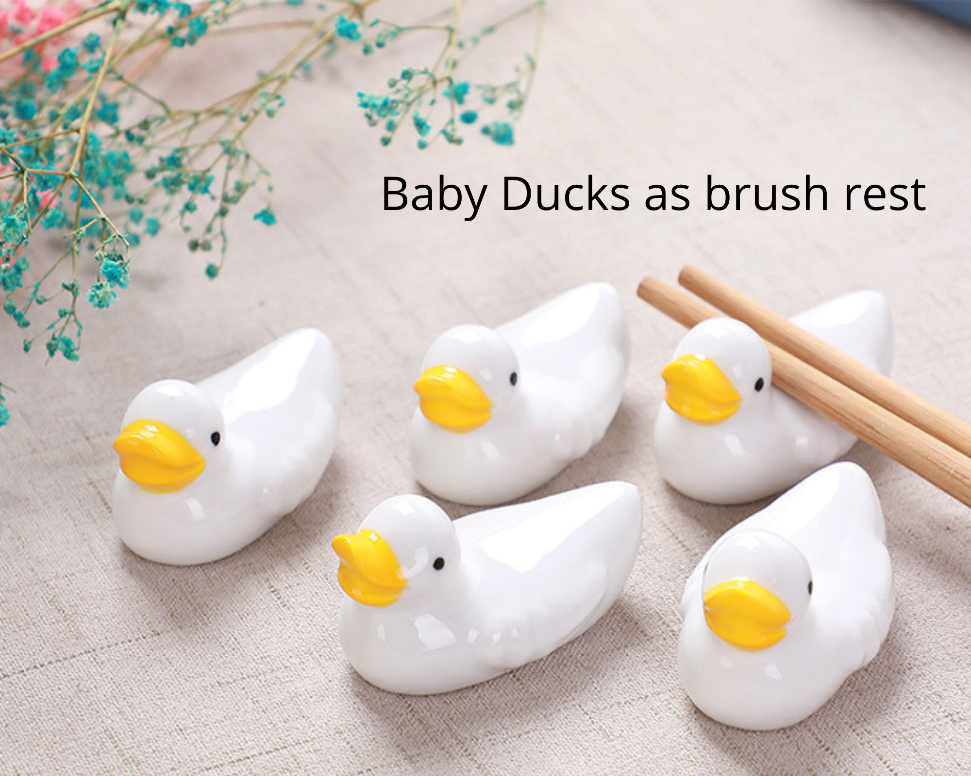 Ceramic Duck Family Set 1 Mom Duck 5 Baby Ducks Palette Etsy