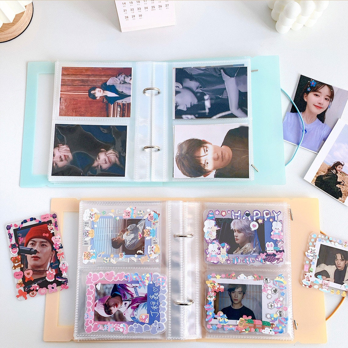 Kpop Collection Binder Deco Toploader Holder Kpop Deco Etsy
