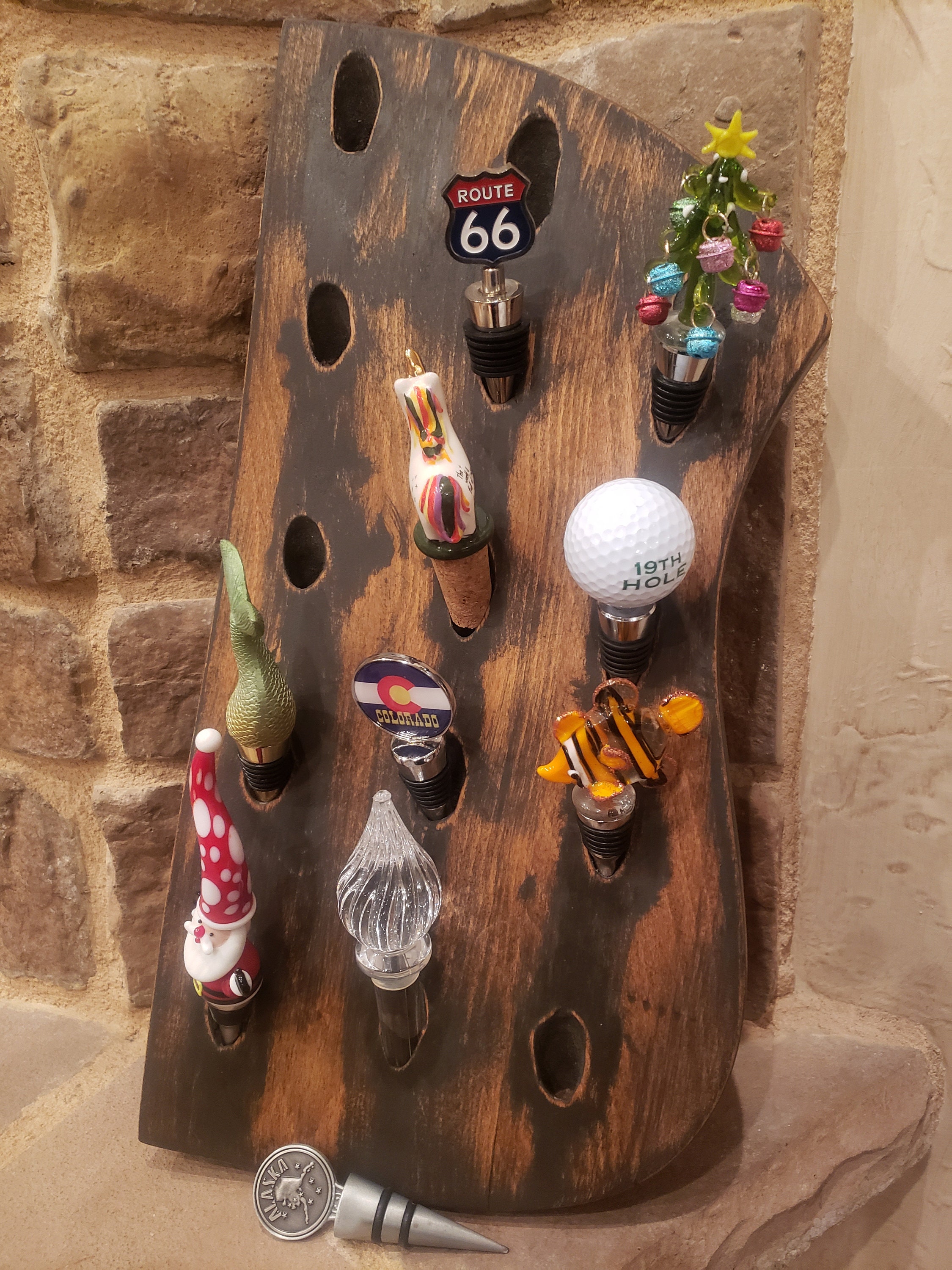 Wine Stopper Holder Display wall mount or stand Etsy