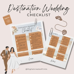 Destination Wedding Checklist, Elopement checklist, Wedding checklist, Wedding guide, Elopement checklist