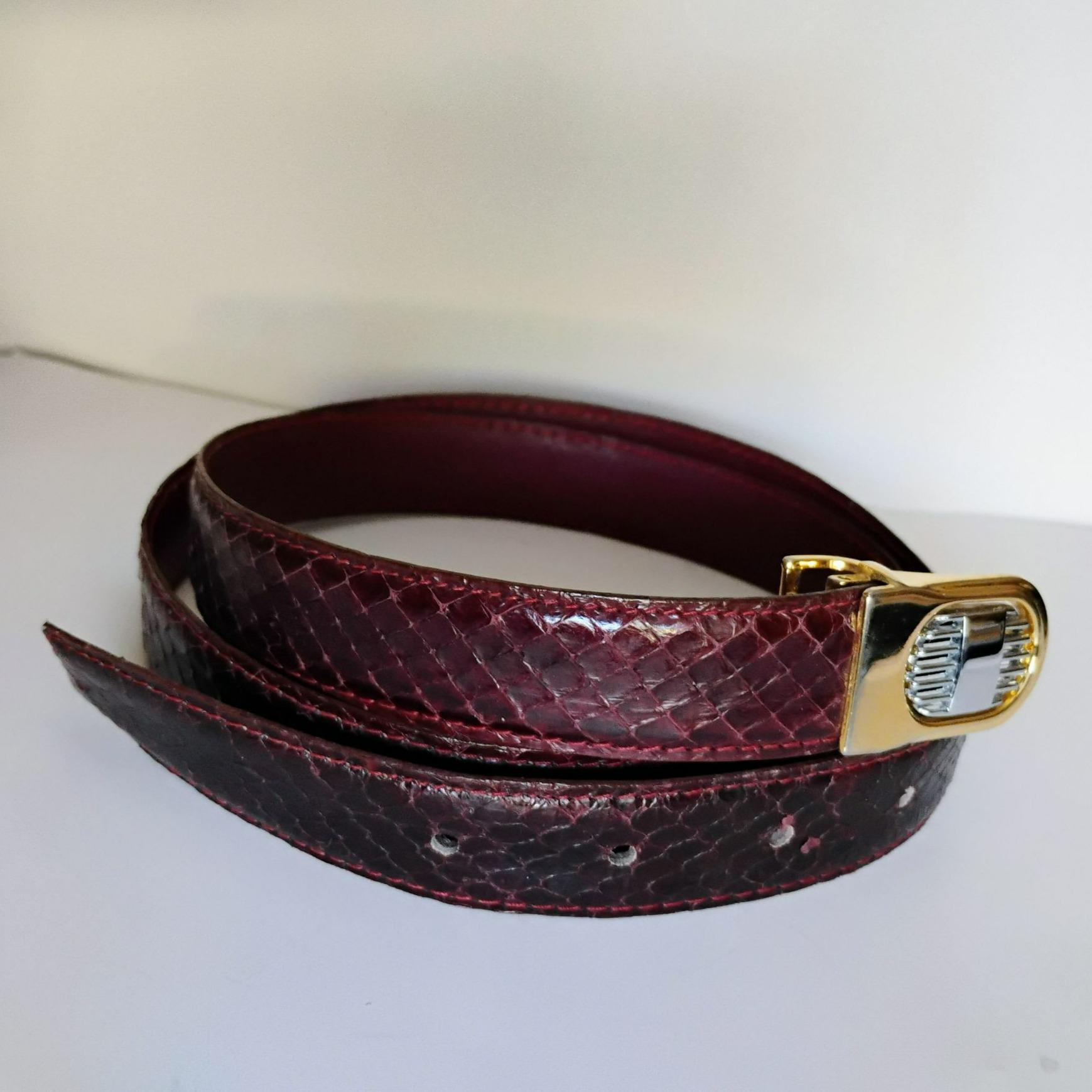 Leather Women Belt Snakeskin - Etsy