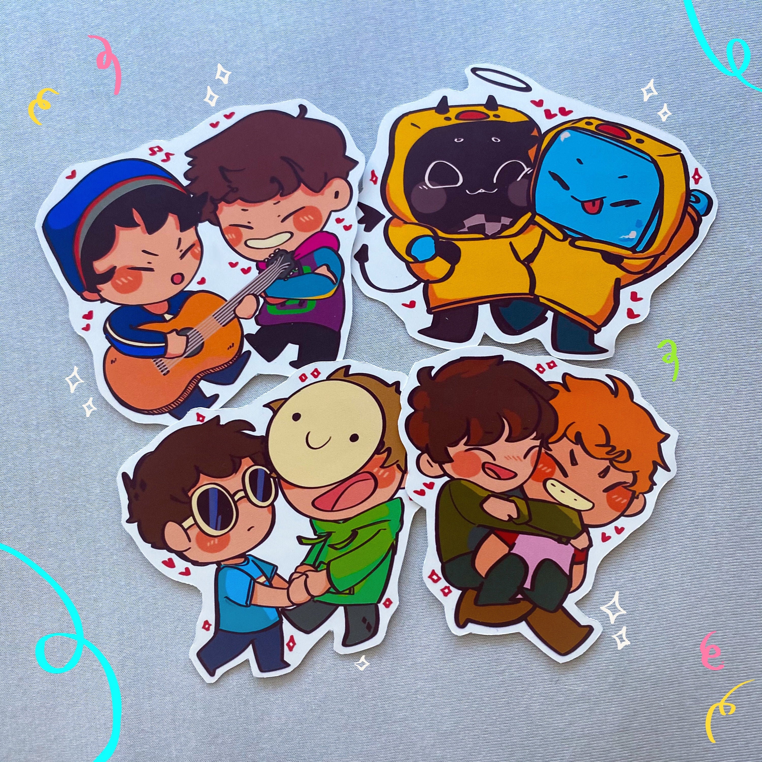 dream smp stickers dream smp duo sitckers etsy israel