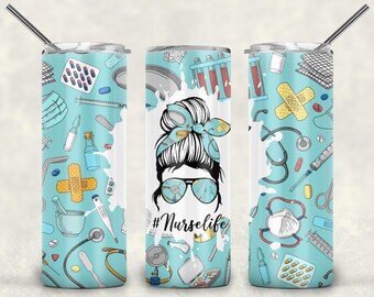 Download Nurse Tumbler Svg Etsy