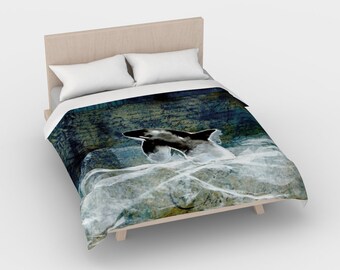 Breaching Orca Duvet Cover in various sizes