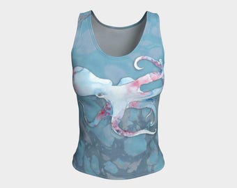 Octopus Fitted Tank Top