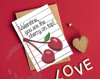 Cherry On Top Valentine Printable