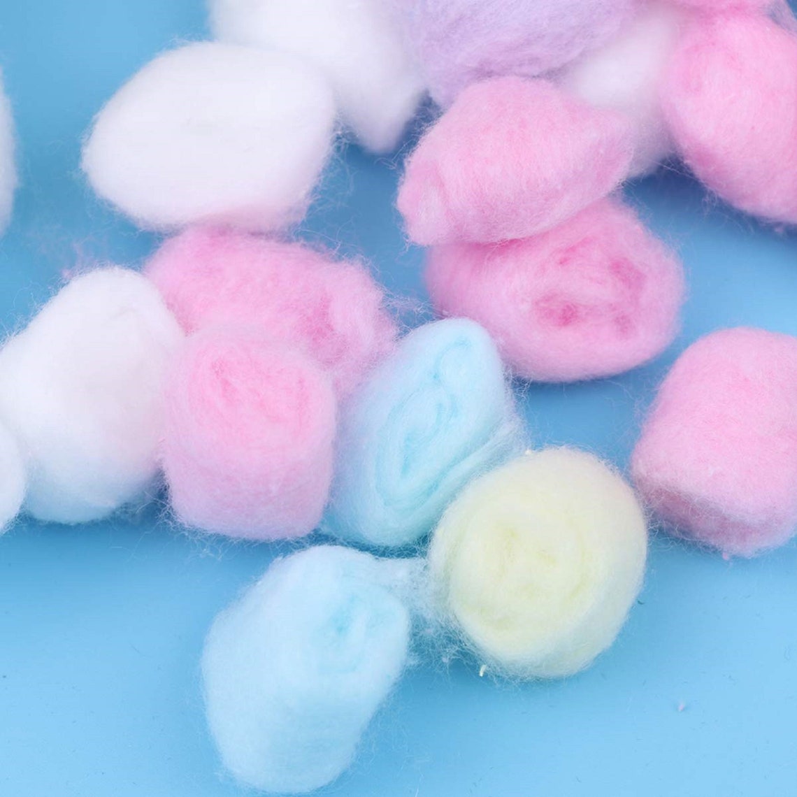 Colored Cotton Balls for Skin Care Etsy