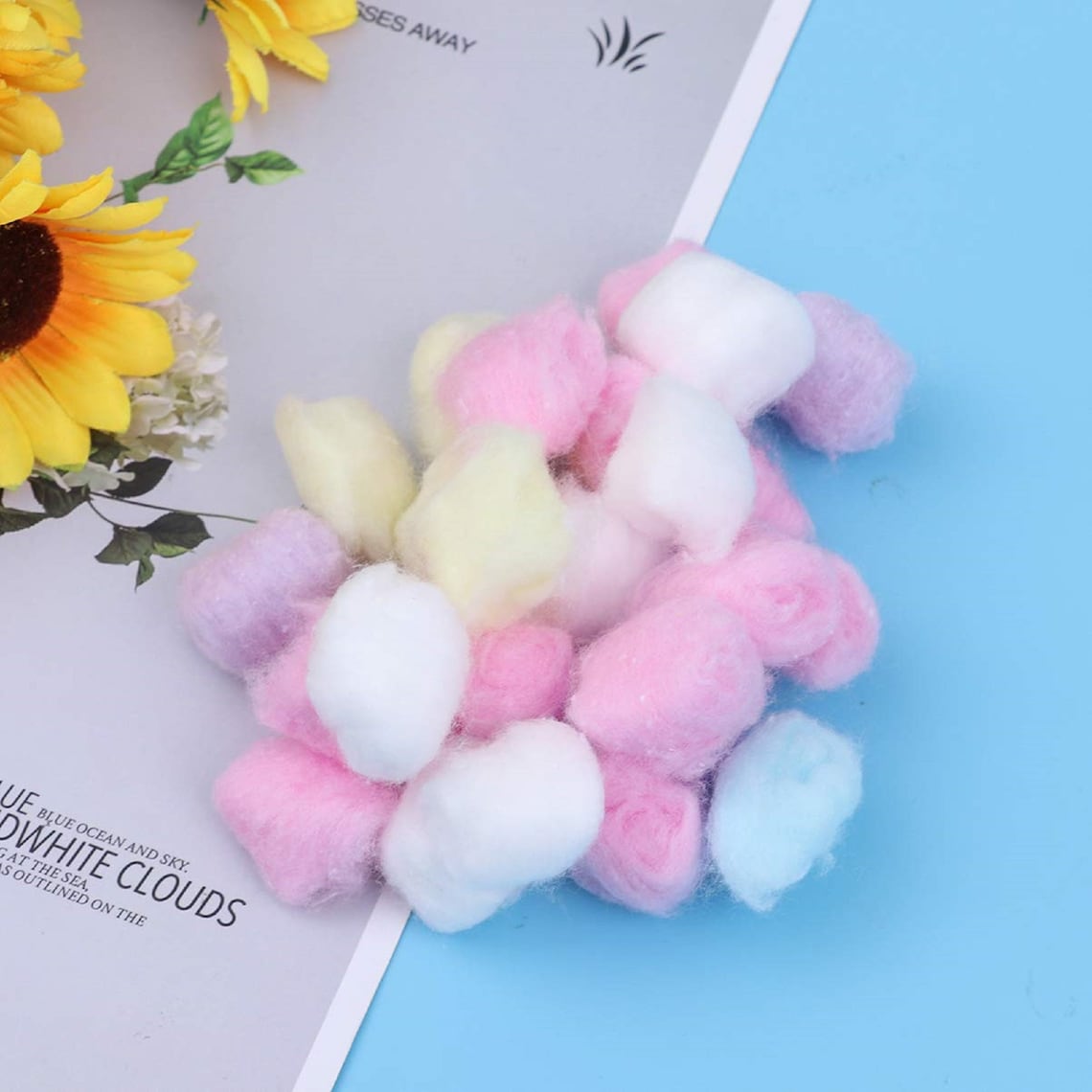 Colored Cotton Balls for Skin Care Etsy