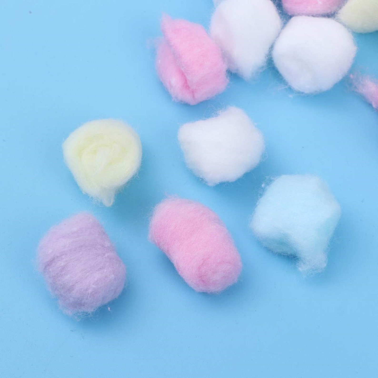 Colored Cotton Balls for Skin Care Etsy
