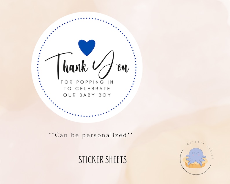 100 Etichette Regalo Personalizzate 'Thank You For Popping' – Baby Shower – Giallo – 4x5,5 Cm - 6