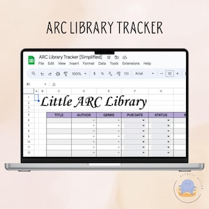 ARC Library Tracker | Szablon Google Sheets | Dziennik książek | Dziennik biblioteczny | Dziennik czytania | Kopia dla czytelnika wstępnego
