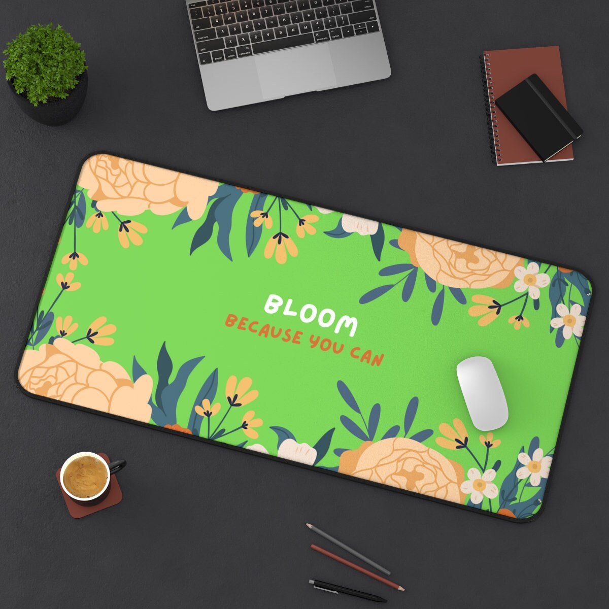 Green Desk Mat Green Cute Desk Mat Aesthetic Desk Mat Cute Etsy