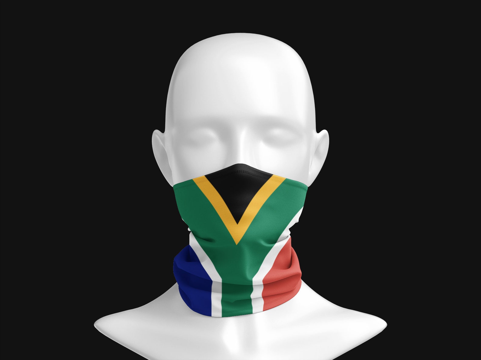 South Africa Flag Gaiter Face Mask H050210 Etsy