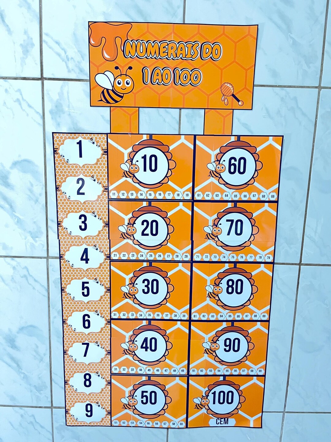 Count to 100, Numbers Poster, Educational Print, Homeschool Decor ...