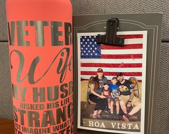 Veteran Owned Small Business - Custom Engraving on YOUR OWN tumbler