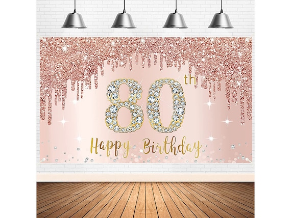 Chúc mừng sinh nhật lần thứ 80 cho phụ nữ với hàng rào phông phong cách Etsy độc đáo. Tạo sự bất ngờ và gửi tặng món quà này cho người thân của bạn nhân dịp sinh nhật 80 tuổi của họ. Nhà cung cấp cũng chuẩn bị nhạc nền cho video sinh nhật lần thứ 80 để giúp bạn tạo ra những video kỷ niệm đáng nhớ.
