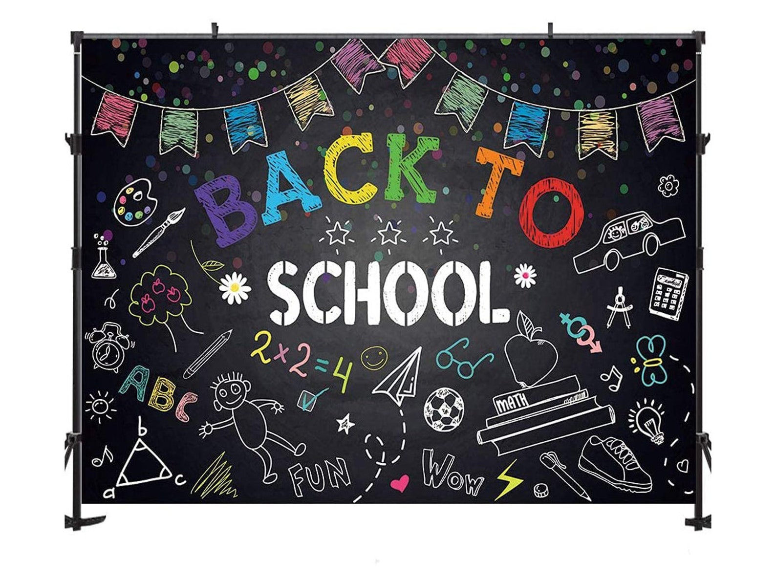 5x3ft Back to School Themed Backdrops Chalkboard Etsy