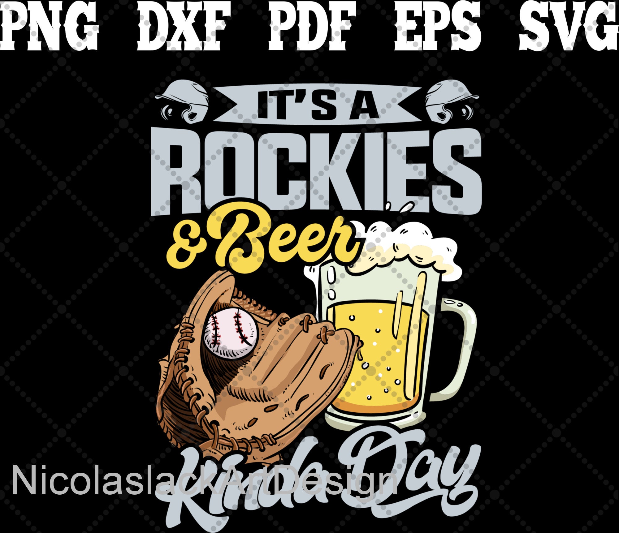 Download Rockies And Beer SVG Rockies Baseball svg | Etsy