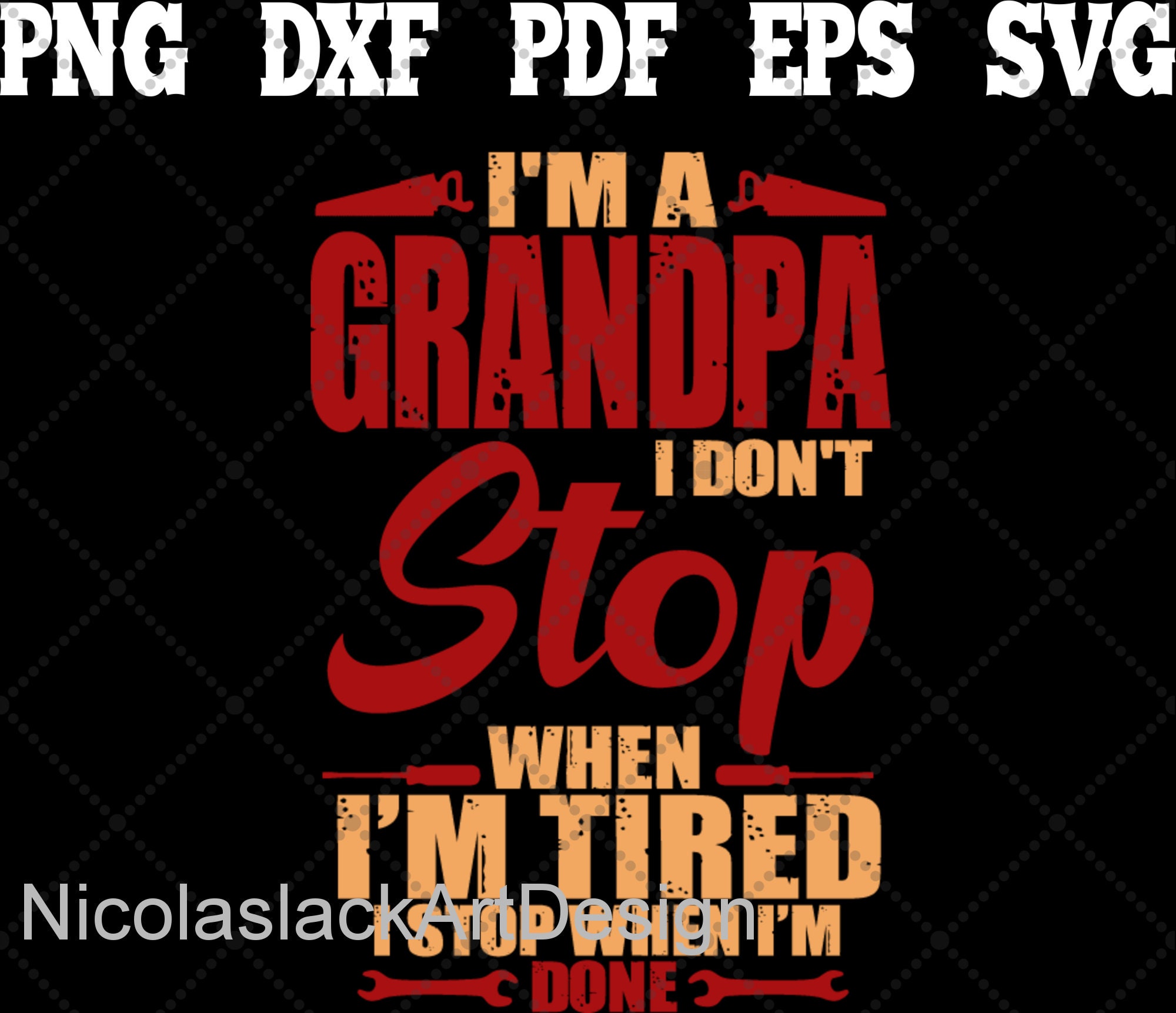 Download I'm a Grandpa I Don't Stop Svg Grandpa Shirt Svg | Etsy