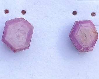 Ruby Earrings, Ruby Studs, Ruby Jewelry, Red Ruby, Pink Ruby, Birthday Gift, Anniversary Gift, Rockhound, Elegant Gift, Christmas Gift