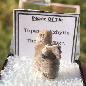 Topaz, Bixbyite, Utah Topaz, Thomas Range, Topaz Specimen, Rare Minerals, Utah Minerals, Birthday Gift, Rockhound Gift, Christmas Gift