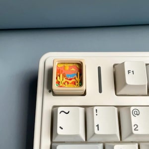 3D Picture Keycaps - 3d keyboard - Art Keycap - Handmade Artisan Keycap - Cute Keycap