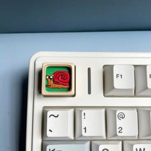 Snail keycap 3D  - Artisan Keycaps - Custom Keycap Cherry MX keycap - Animal Keycap