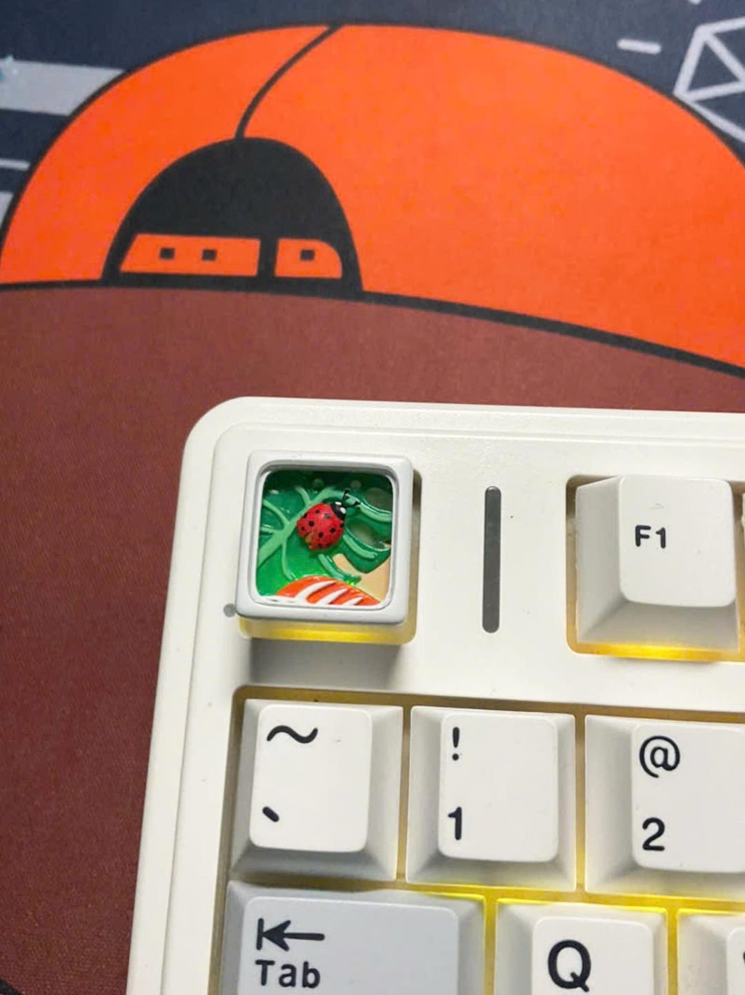 Ladybug 3D Translucent Keycap - Animal 3D Keycap - Translucent Keycap ...