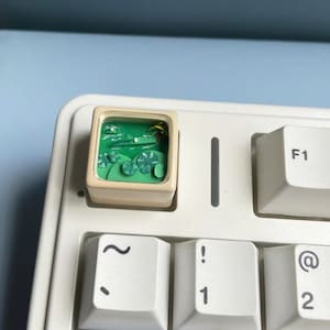 Crocodile in the Swamp 3D  Keycaps - Artisan Keycaps - Custom Keycap - Animal Keycap