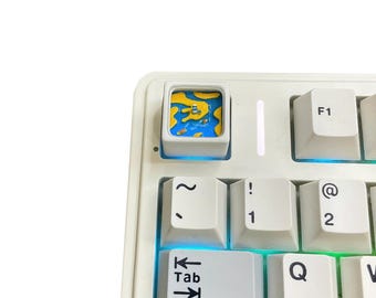 3D Lighthouse Translucent  Keycaps - 3d keycap - Artisan Keycap - Handmade Artisan Keycap - Cute Keycap