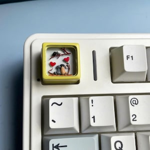 3D Cat Love Keycap - Artisan Keycap - Cat keycap - Cute keycap