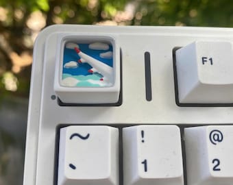 The Plane Window 3D Artisan Keycaps - ESC Keycap for Cherry MX Mechanical Keyboard, Birthday Gift for Keyboard Lovers
