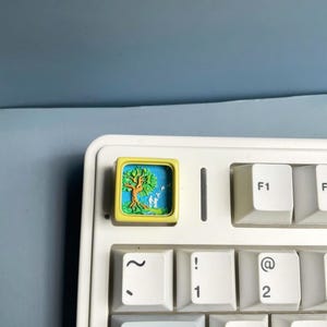 Adam and Eve 3D Keycap - Custom Keycaps - 3d keycap - Artisan Keycap - Handmade Keycap - Cute Keycap
